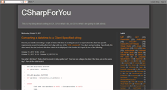 Desktop Screenshot of csharp4u.com